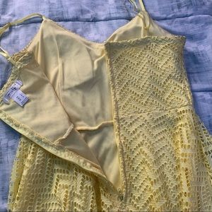 Yellow past knee Length Dress